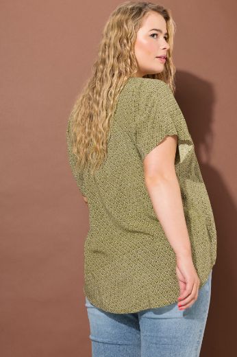 Plus size veliki brojevi Bluza kratkih rukava širi kroj za punije