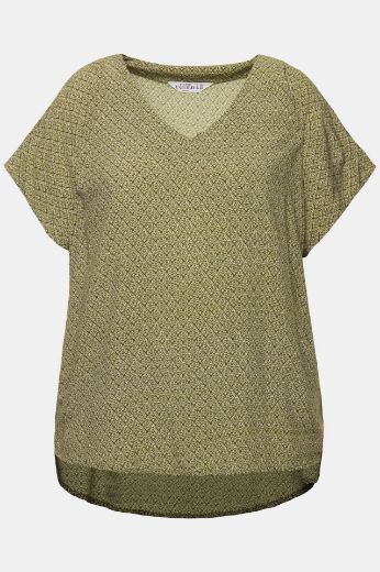 Plus size veliki brojevi Bluza kratkih rukava širi kroj za punije
