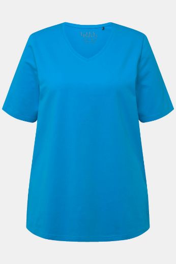 Plus size veliki brojevi Majica V izreza A kroja kratkih rukava za punije