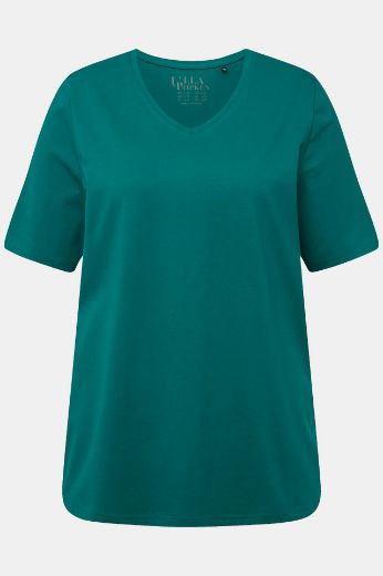 Plus size veliki brojevi Majica V izreza A kroja kratkih rukava za punije