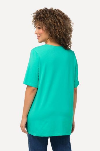 Plus size veliki brojevi Majica V izreza A kroja kratkih rukava za punije