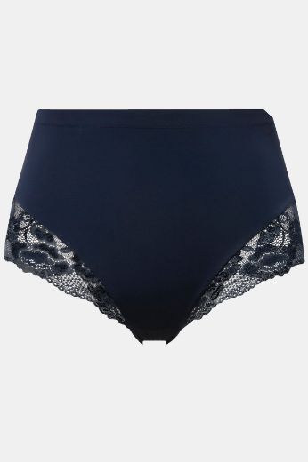 Plus size veliki brojevi Gaćice visokog struka s dodatkom ukrasne čipke za punije