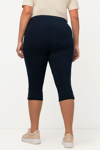 Plus size veliki brojevi Hlače Capry s ukrasnom čipkom za punije