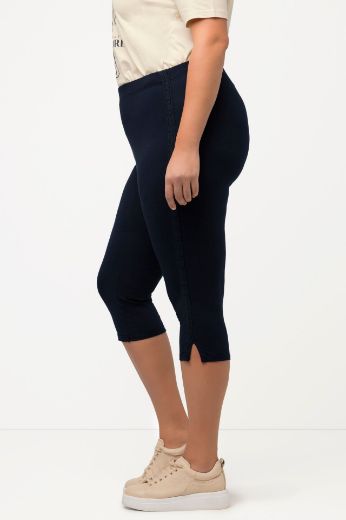 Plus size veliki brojevi Hlače Capry s ukrasnom čipkom za punije