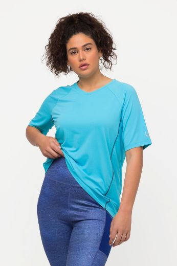 Plus size veliki brojevi Majica sportska kratkih rukava V izreza za punije
