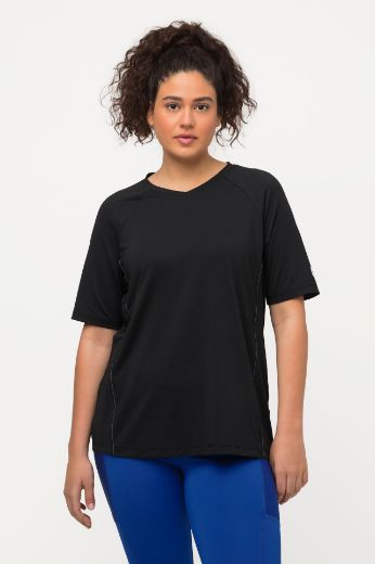 Plus size veliki brojevi Majica sportska kratkih rukava V izreza za punije