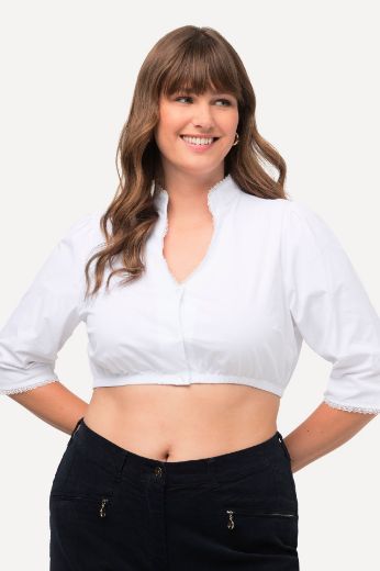 Plus size veliki brojevi Bluza s 3/4 rukavima kratki model za punije