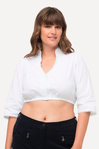 Plus size veliki brojevi Bluza s 3/4 rukavima kratki model za punije