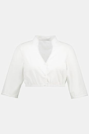 Plus size veliki brojevi Bluza s 3/4 rukavima kratki model za punije