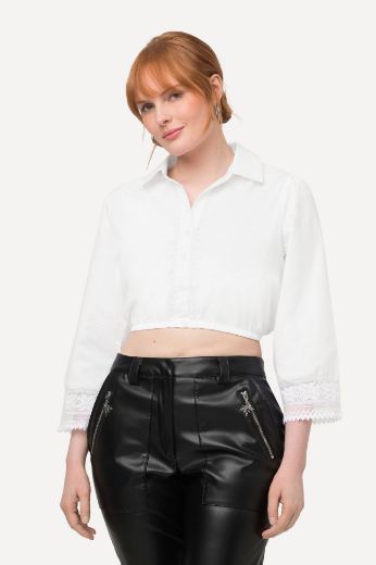 Plus size veliki brojevi Bluza s 3/4 rukavima kratki model za punije