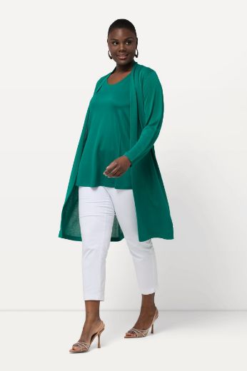 Plus size veliki brojevi Kardigan dugih rukava duži model za punije