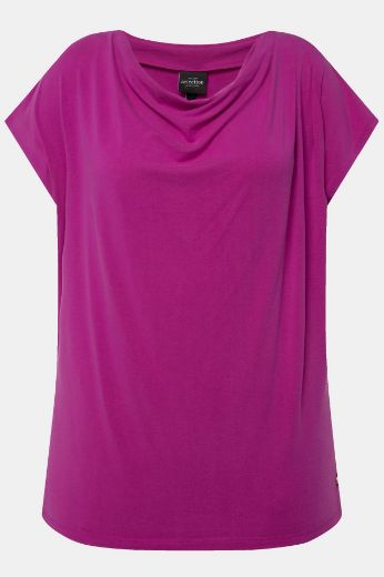 Plus size veliki brojevi Majica kratkih rukava s nabranim izrezom za punije