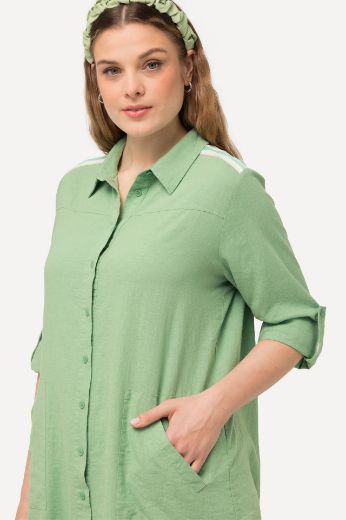 Plus size veliki brojevi Bluza dugih rukava duži model za punije