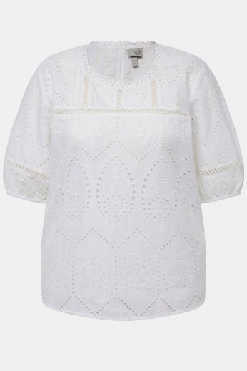 Plus size veliki brojevi Bluza kratkih rukava okruglog izreza za punije