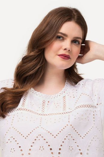 Plus size veliki brojevi Bluza kratkih rukava okruglog izreza za punije
