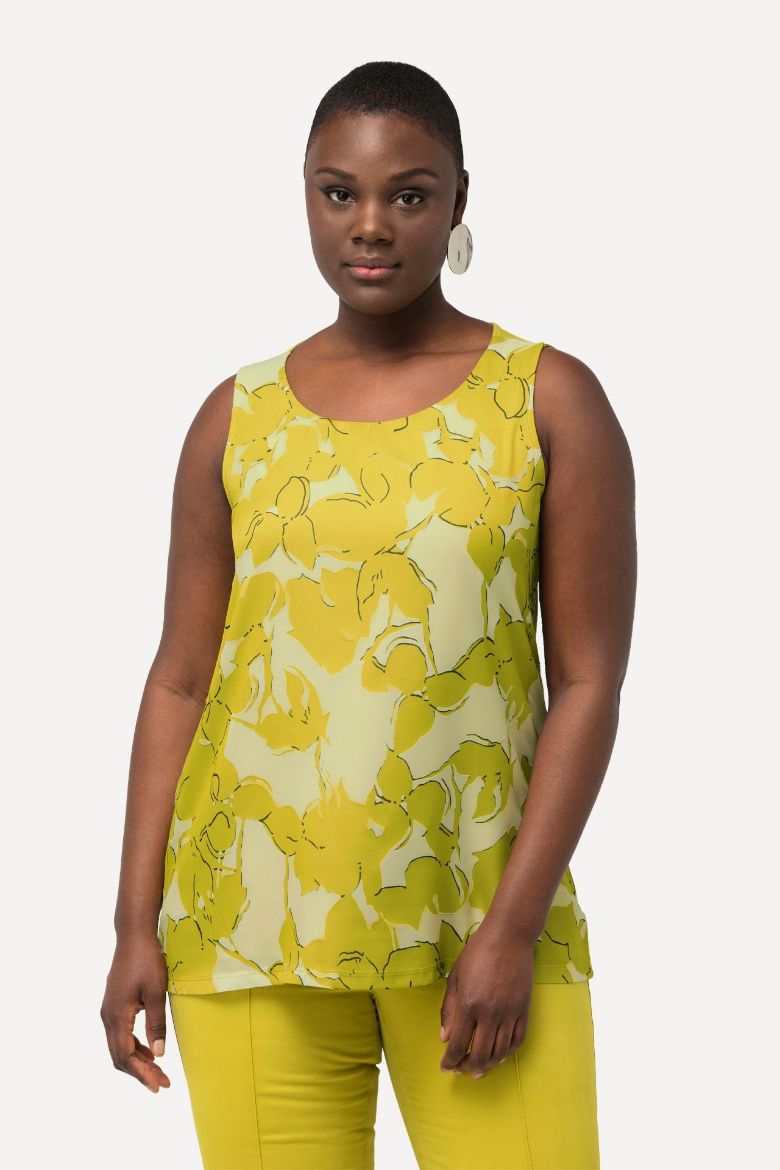 Plus size veliki brojevi Bluza bez rukava A kroja za punije