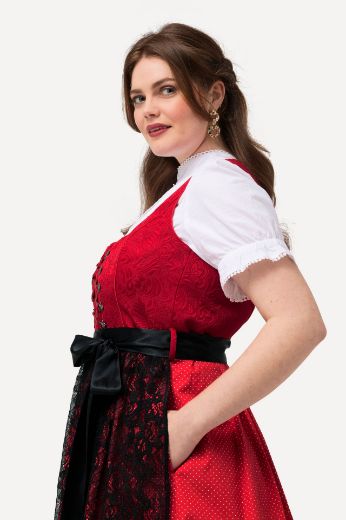 Plus size veliki brojevi Haljina bez rukava s dodatkom pregače za punije