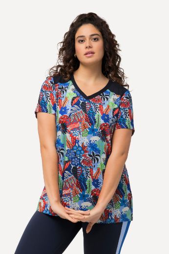 Plus size veliki brojevi Majica kratkih rukava V izreza za punije