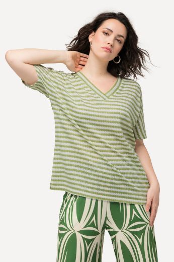 Plus size veliki brojevi Majica kratkih rukava V izreza za punije