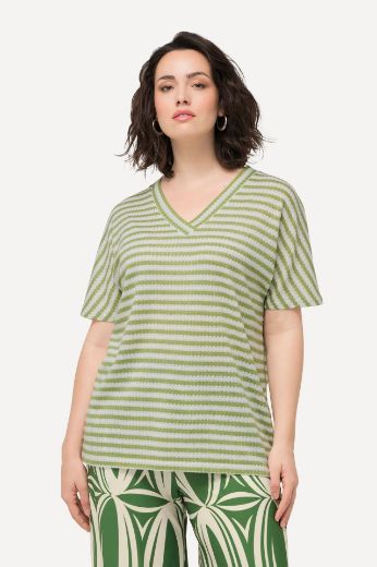 Plus size veliki brojevi Majica kratkih rukava V izreza za punije