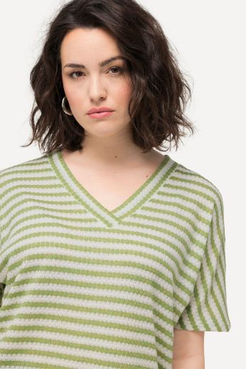 Plus size veliki brojevi Majica kratkih rukava V izreza za punije