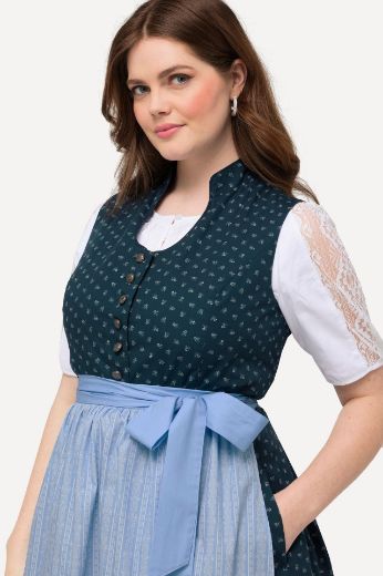 Plus size veliki brojevi Haljina bez rukava s dodatkom pregače za punije