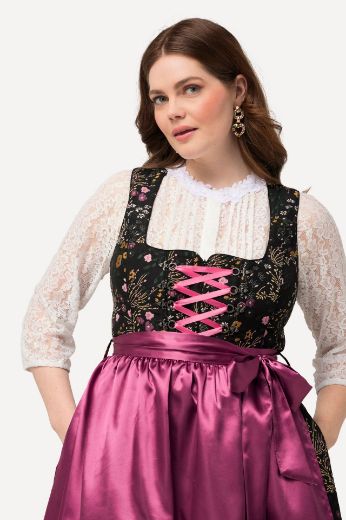 Plus size veliki brojevi Haljina bez rukava s dodatkom pregače za punije