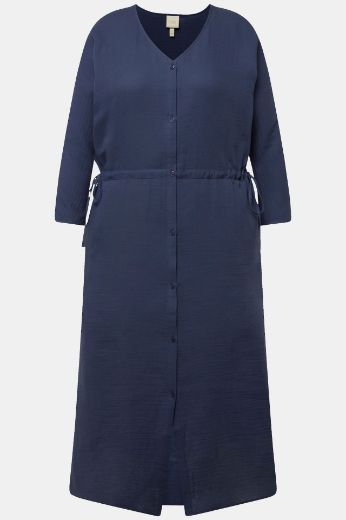 Plus size veliki brojevi Haljina s 3/4 rukavima V izreza za punije