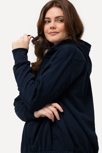 Plus size veliki brojevi Majica dugih rukava s kapuljačom i patentnim zatvaračem za punije