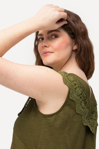 Plus size veliki brojevi Tunika bez rukava V izreza za punije