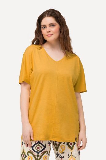 Plus size veliki brojevi Majica kratkih rukava V izreza za punije