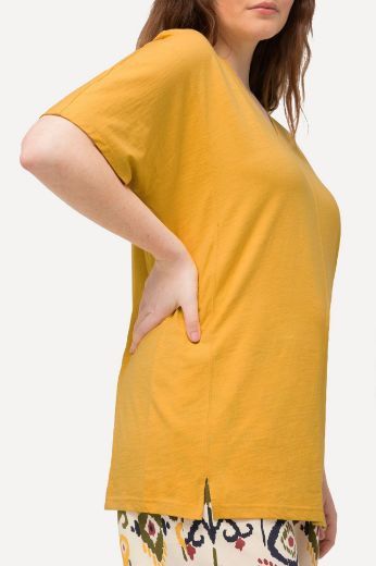 Plus size veliki brojevi Majica kratkih rukava V izreza za punije