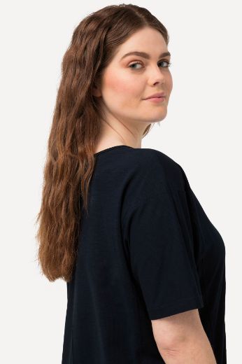Plus size veliki brojevi Majica kratkih rukava V izreza za punije