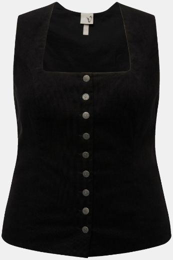 Plus size veliki brojevi Bluza bez rukava četvrtastog izreza za punije