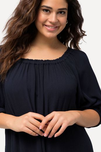 Plus size veliki brojevi Haljina kratkih rukava na volane za punije