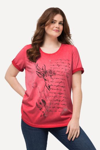 Plus size veliki brojevi Majica kratkih rukava okruglog izreza za punije