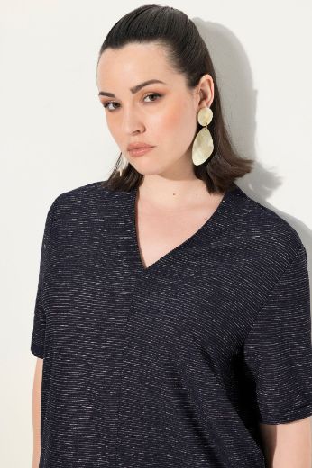 Plus size veliki brojevi Majica kratkih rukava V izreza za punije