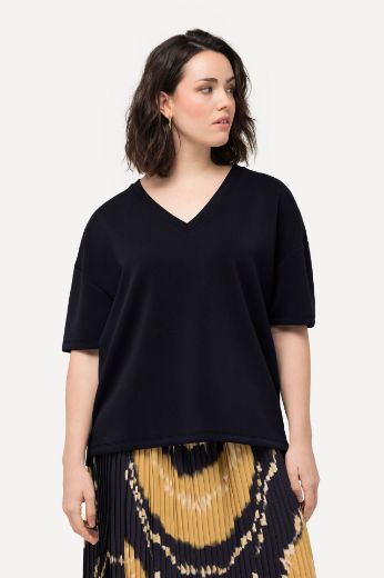 Plus size veliki brojevi Majica kratkih rukava V izreza za punije