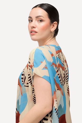 Plus size veliki brojevi Tunika kratkih rukava duži model za punije