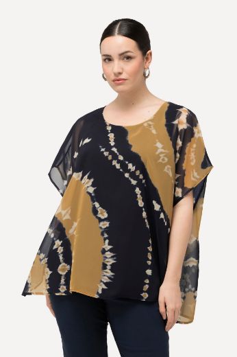 Plus size veliki brojevi Bluza kratkih rukava okruglog izreza za punije