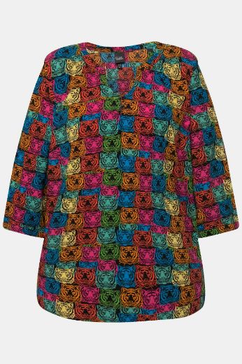 Plus size veliki brojevi Bluza s 3/4 rukavima A kroja za punije