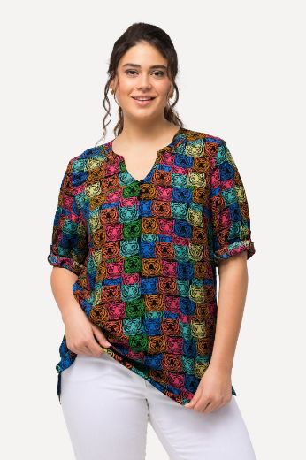 Plus size veliki brojevi Bluza s 3/4 rukavima A kroja za punije