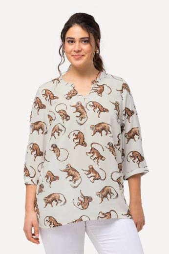 Plus size veliki brojevi Bluza s 3/4 rukavima A kroja za punije