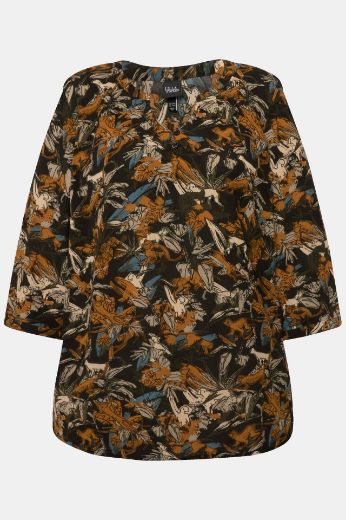 Plus size veliki brojevi Bluza s 3/4 rukavima A kroja za punije