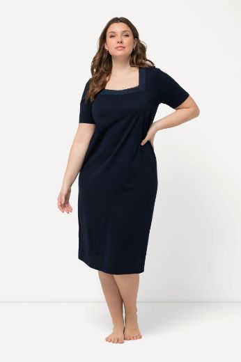 Plus size veliki brojevi Spavaćica kratkih rukava četvrtastog izreza za punije