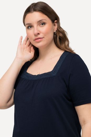 Plus size veliki brojevi Spavaćica kratkih rukava četvrtastog izreza za punije