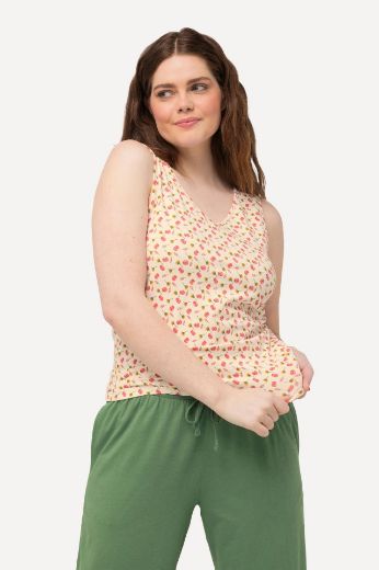 Plus size veliki brojevi Top bez rukava V izreza 2 komada za punije
