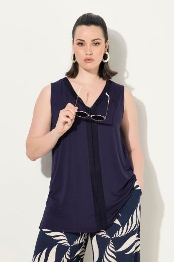 Plus size veliki brojevi Top bez rukava A kroja za punije