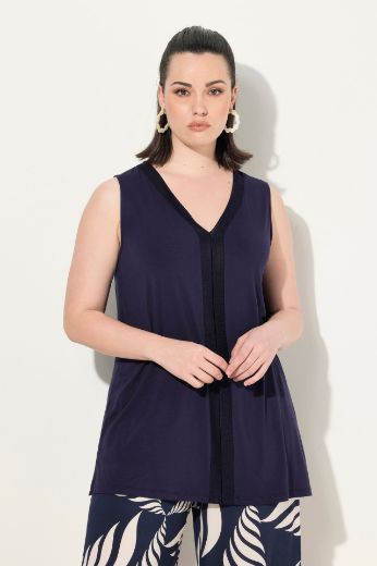 Plus size veliki brojevi Top bez rukava A kroja za punije