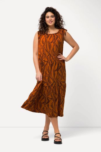 Plus size veliki brojevi Haljina Midi A kroja za punije